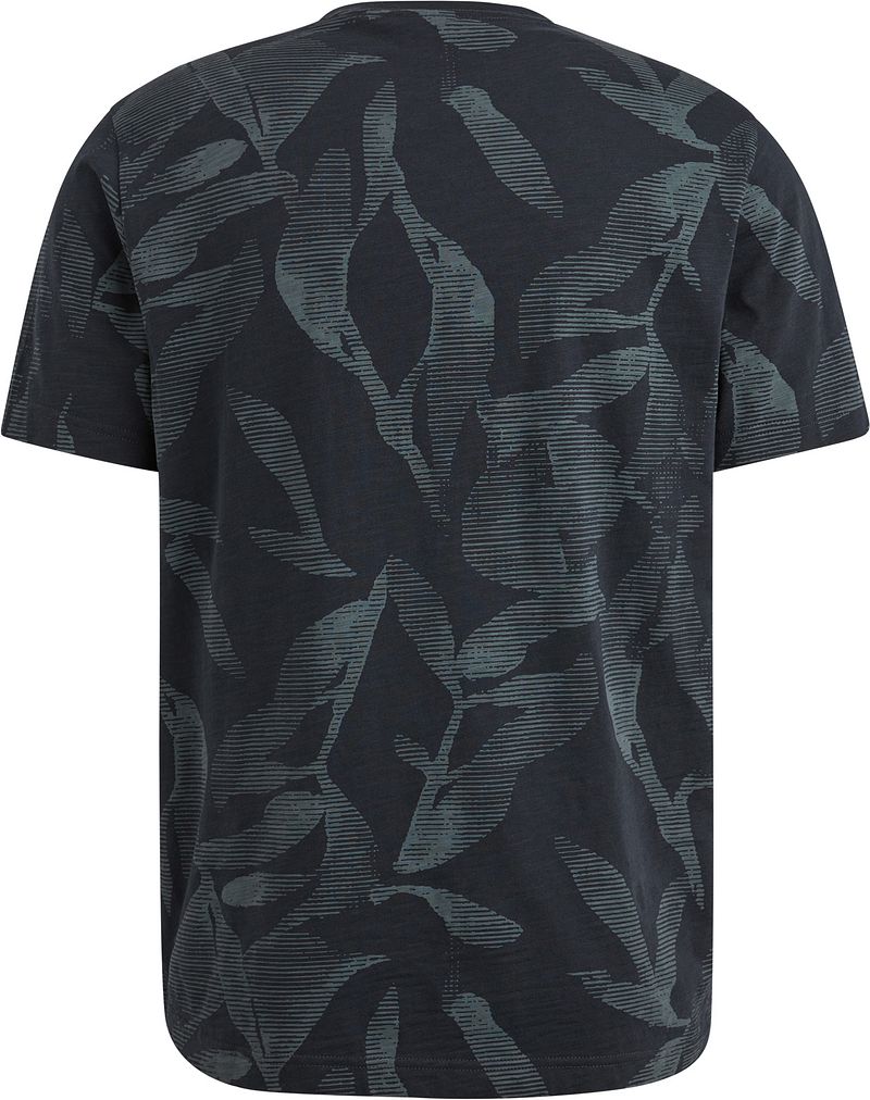 PME Legend T-Shirt Slub Jersey Print Navy