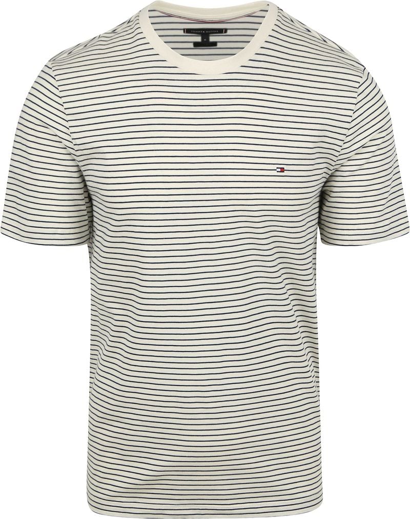 Tommy Hilfiger T-shirt Essential Streifen Navy - Größe XL günstig online kaufen