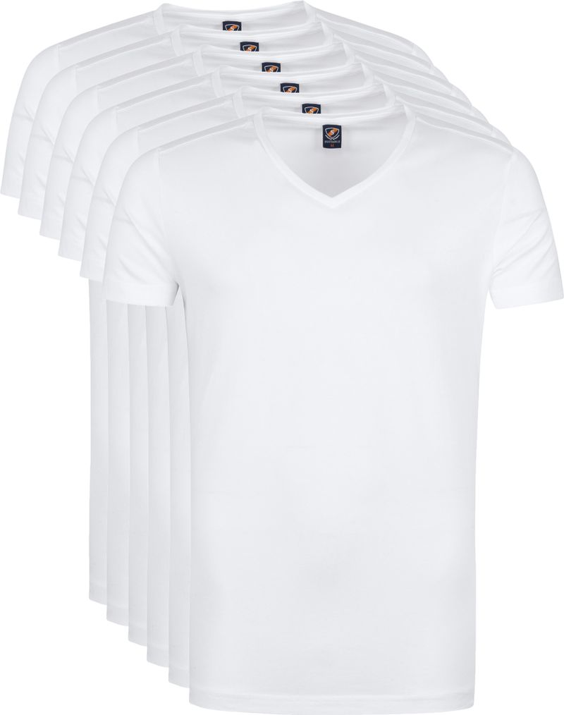 eetpatroon letterlijk Stijg Wit T-Shirts 6Pack | Witte T Shirts kopen | Suitableshop 100-2 100% Cotton O