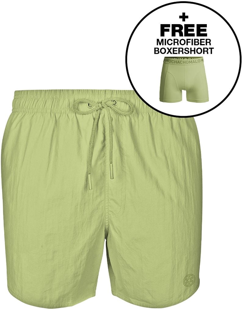 Muchachomalo Solid Badeshorts Grun - Größe L günstig online kaufen