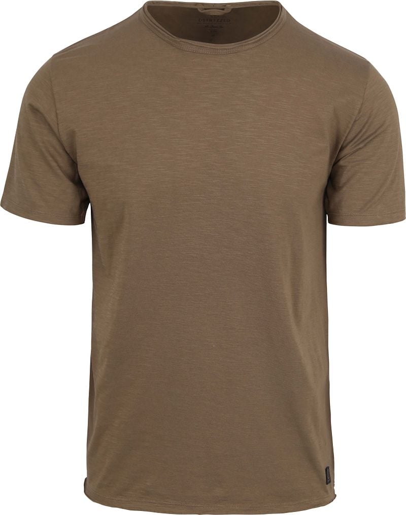 Dstrezzed Mc Queen T-shirt Melange Bruin Groen