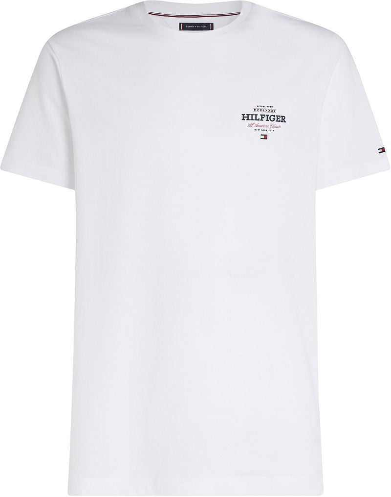 Tommy Hilfiger T-shirt Logo Monotype Weiß - Größe XL günstig online kaufen