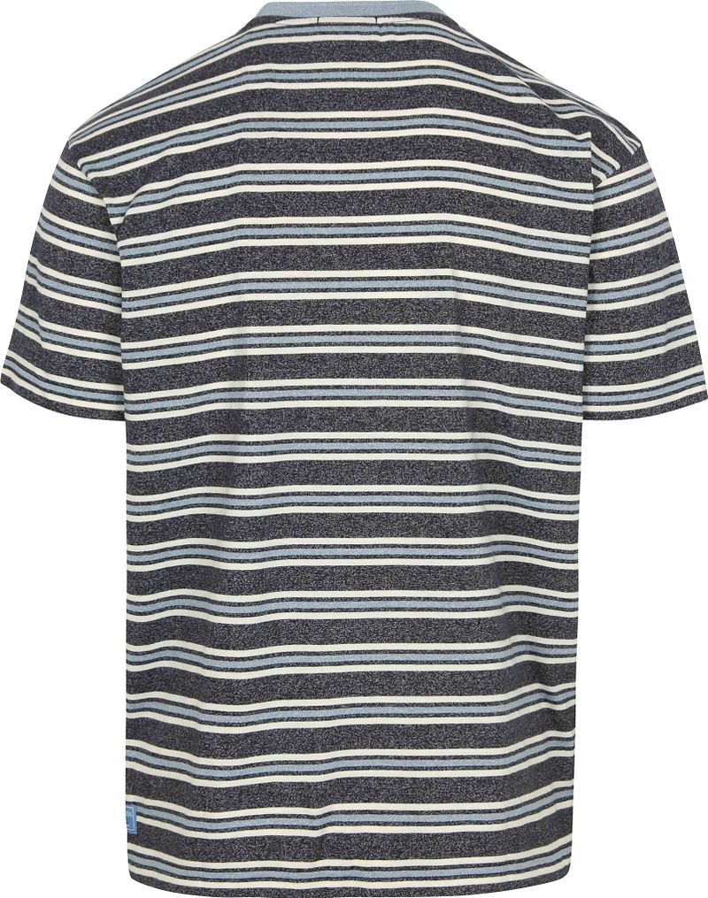 Scotch and Soda T-shirt Streep Blauw