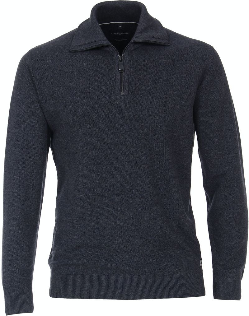Casa Moda Pull-over Demi-Zip Foncé Bleu Bleu foncé taille XL