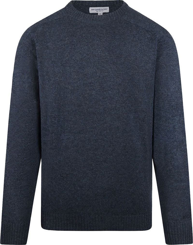 McGregor Pullover Lammwolle Melange Navy - Größe M günstig online kaufen