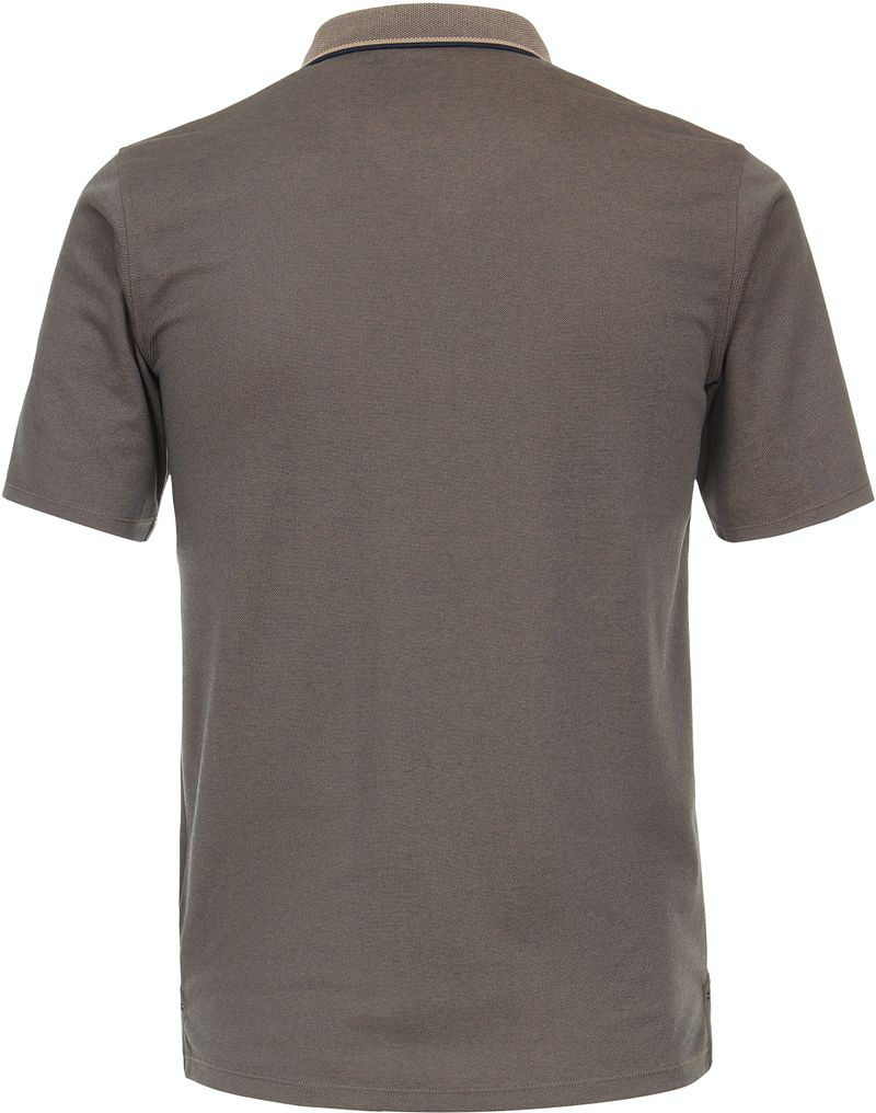 Casa Moda Polo Stretch Melange Taupe