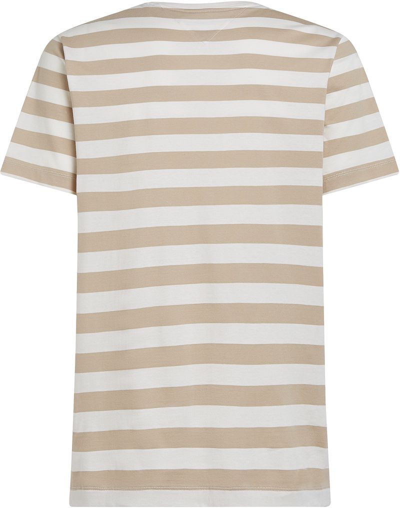 Tommy Hilfiger T-shirt Streep Beige