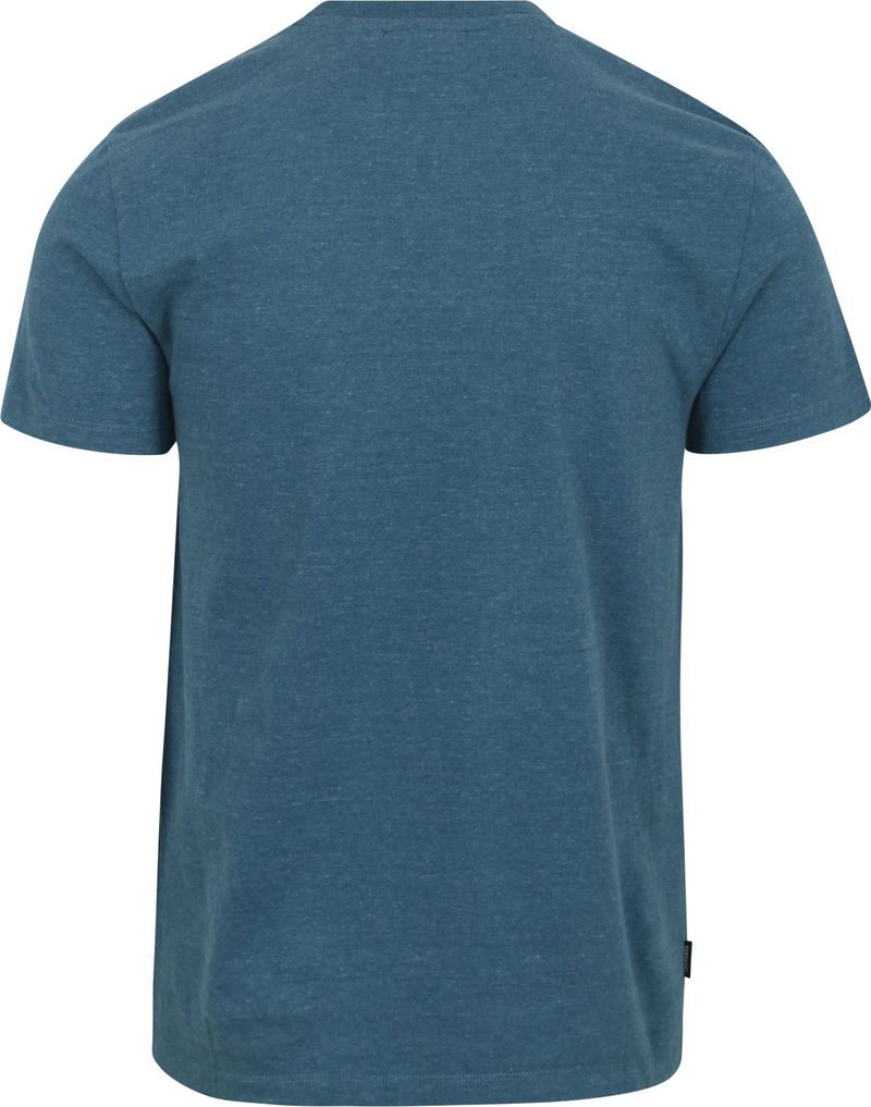 Superdry Classic T-Shirt Melange Blauw