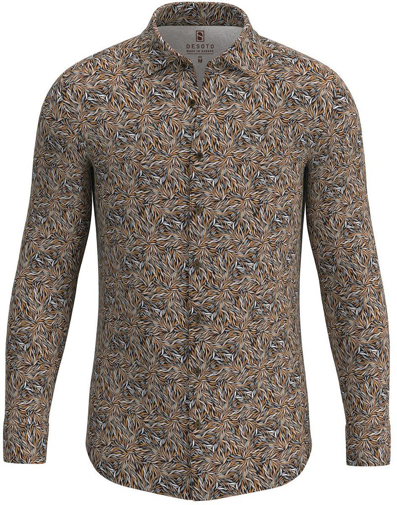 DESOTO Hemd Kent Blätter Orange - Größe M günstig online kaufen