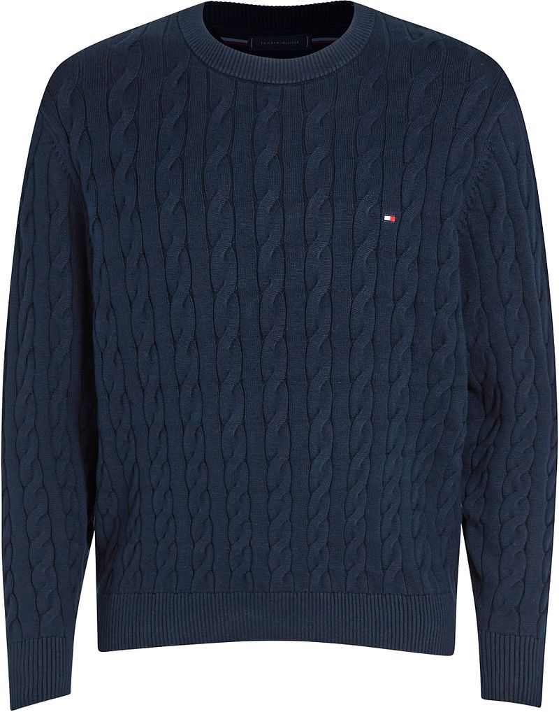 Tommy Hilfiger Pullover Cable Navy - Größe XXL günstig online kaufen