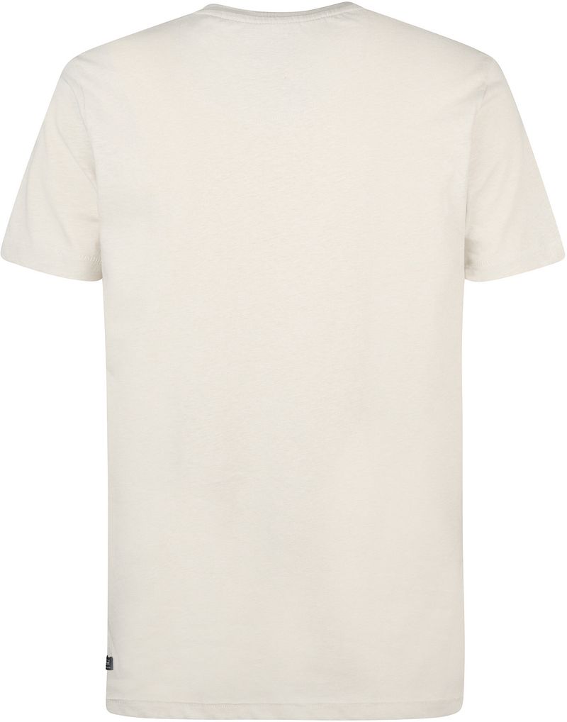 Petrol T-Shirt Viewcrest Melange Ecru
