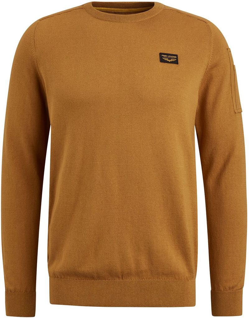 PME Legend Buckley Pullover Ockergelb - Größe S günstig online kaufen