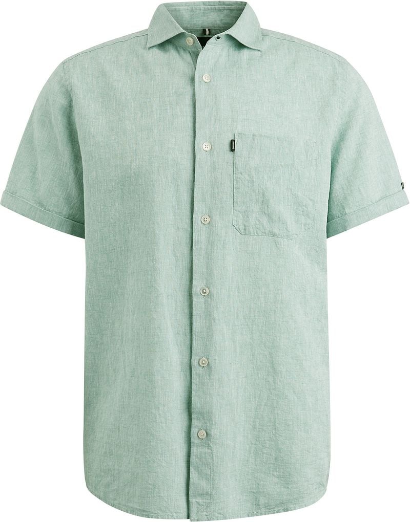 Vanguard Overhemd Lange Mouw Short Sleeve Overhemd Linnen Groen