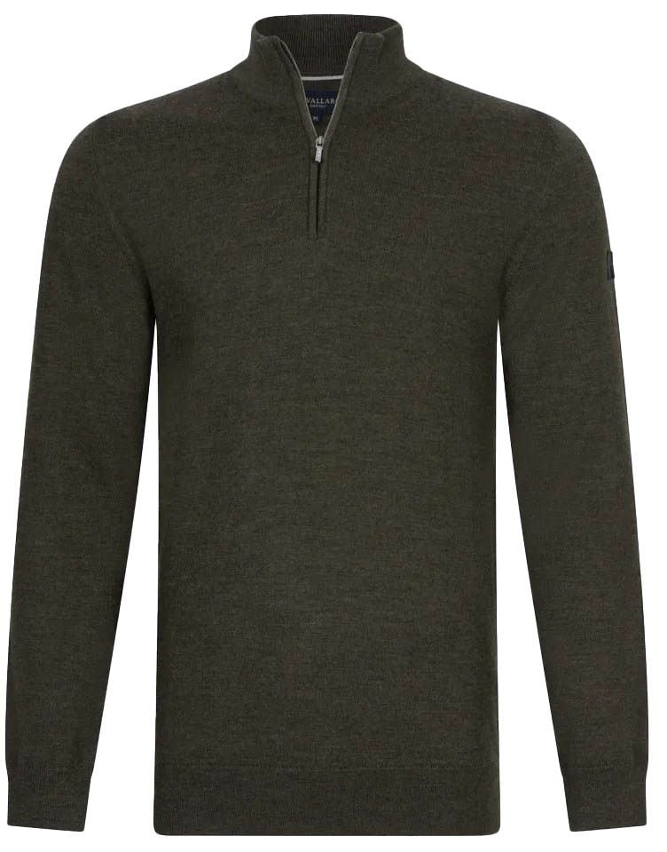 Cavallaro Merino Half-Zip Grun - Größe L günstig online kaufen