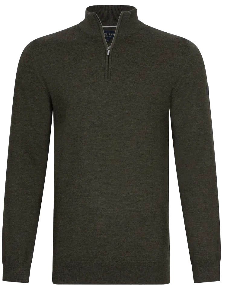 Cavallaro Napoli Cavallaro Merino Half-Zip Groen