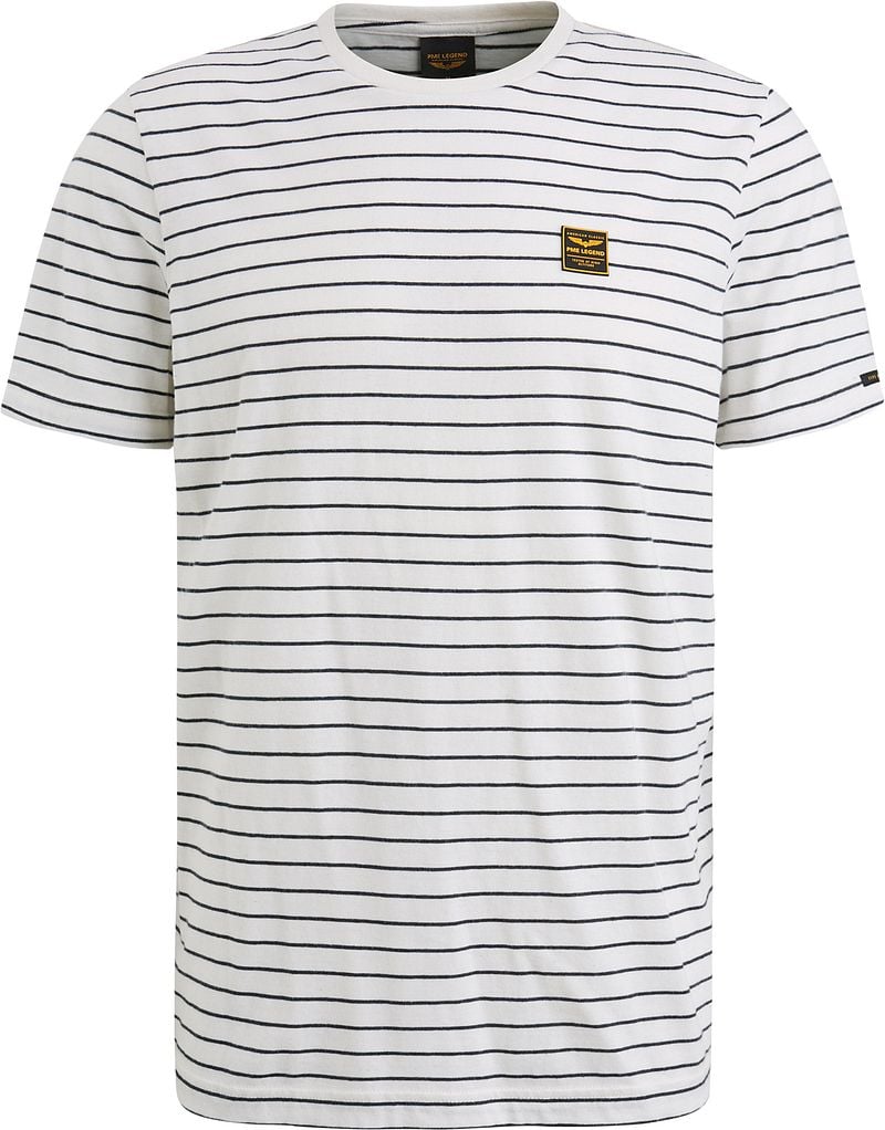 PME Legend Jersey T-Shirt Streep Wit