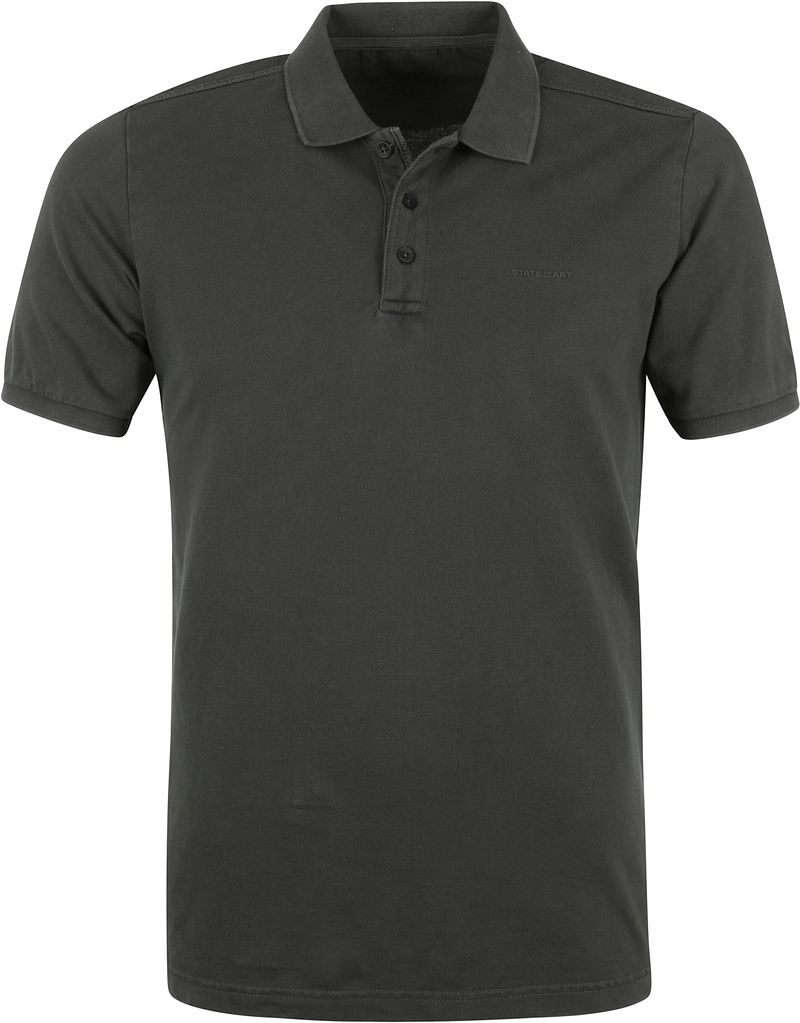 State Of Art Polo Piqué Foncé   Marron taille M