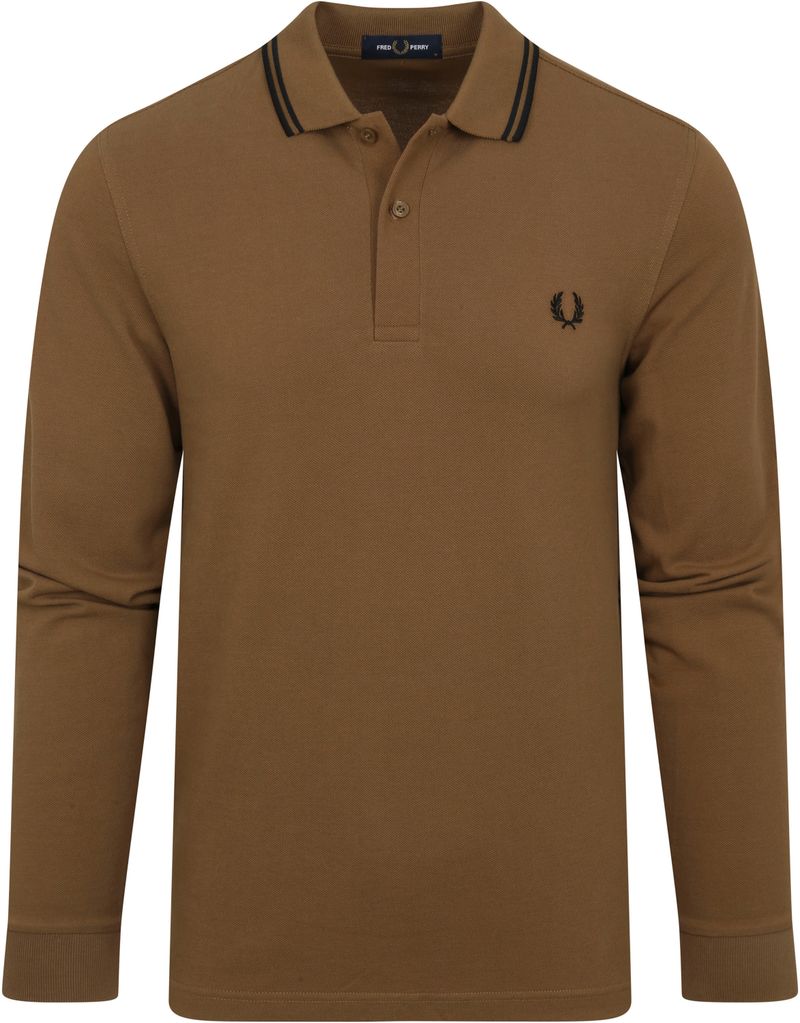 Fred Perry Longsleeve Polo Bruin