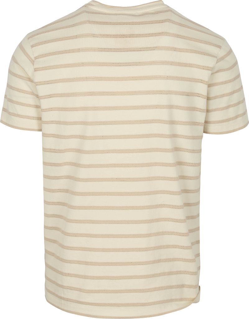 No-Excess T-Shirt Crewneck Jacquard Stripes - Größe M günstig online kaufen
