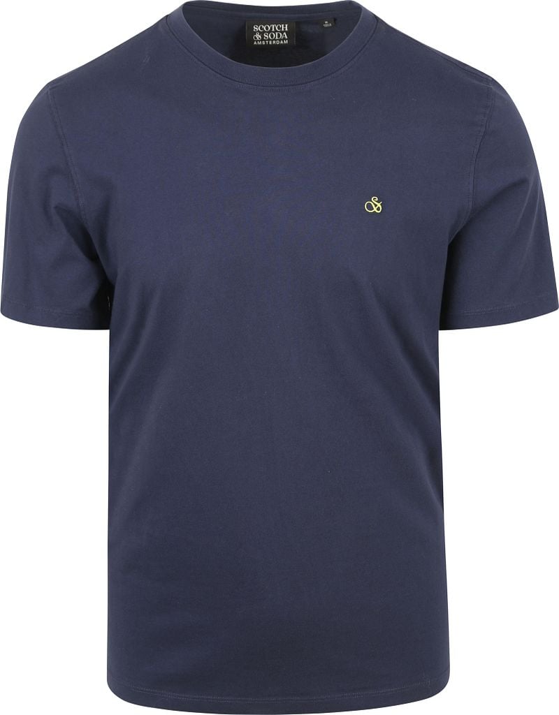Scotch And Soda Garment T-Shirt Blau - Größe M günstig online kaufen