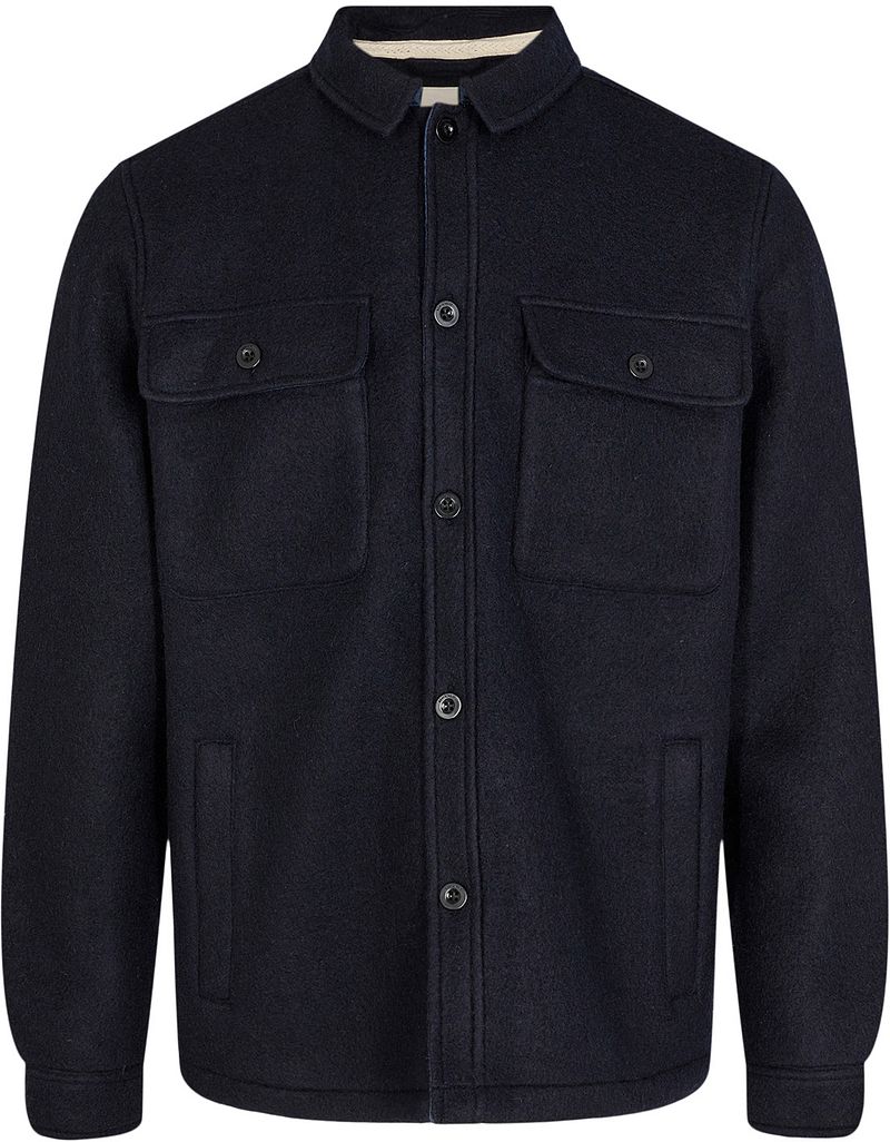 Anerkjendt Surchemise Aklion Navy Bleu Bleu foncé taille S