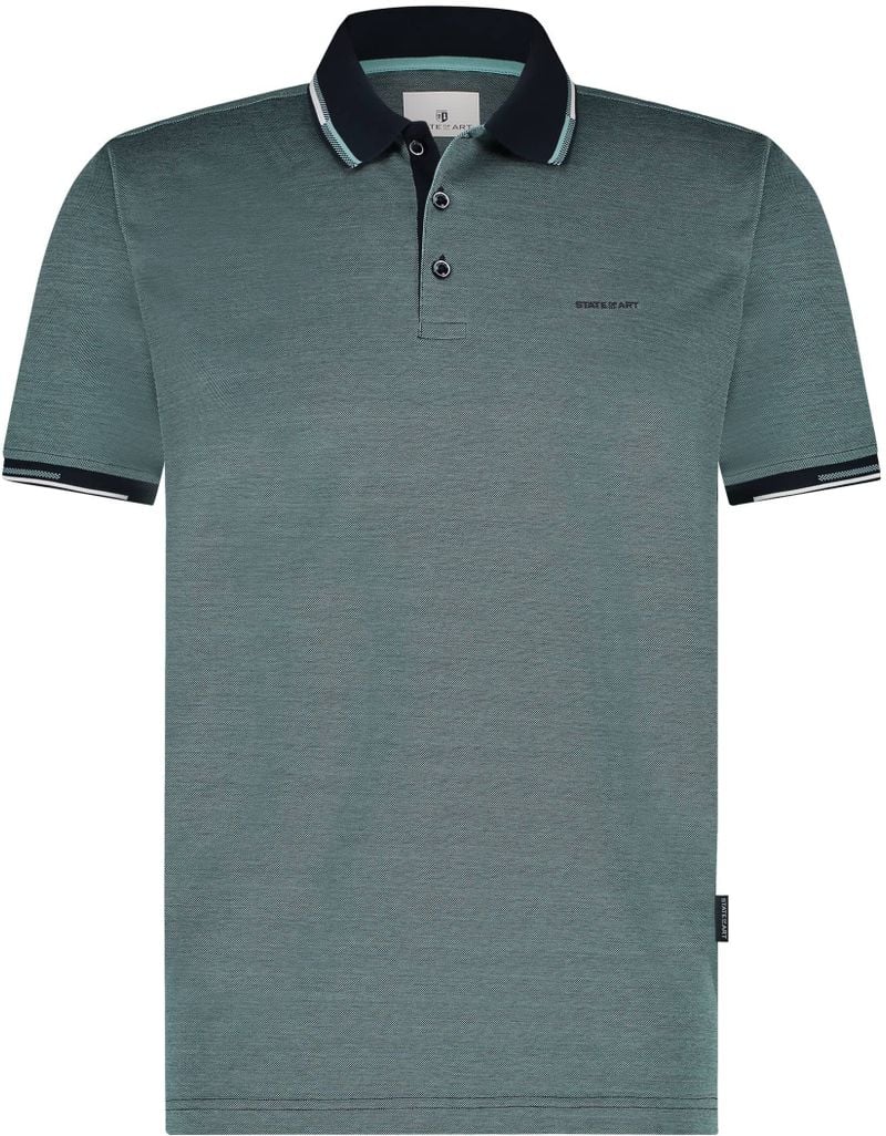 State of Art Pique Polo Turquoise