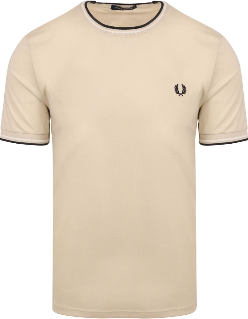 Fred Perry Twin Tipped T-shirt Beige