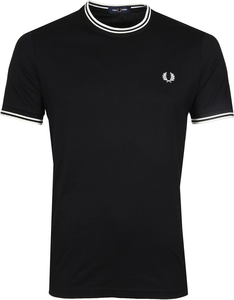 Fred Perry Twin Tipped T-shirt Schwarz - Größe XL günstig online kaufen