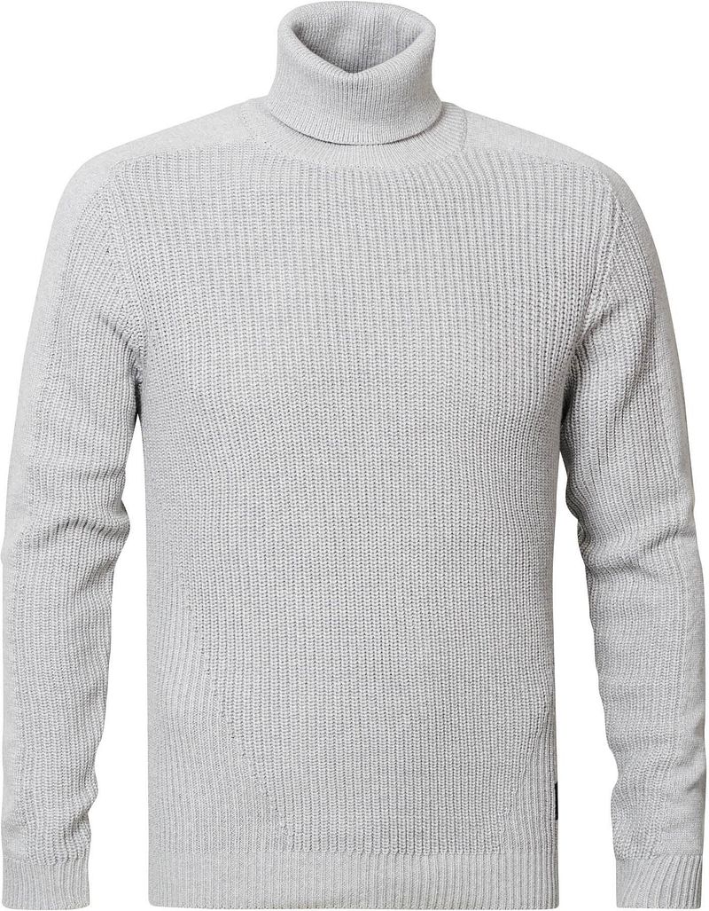 Petrol Pull Col Roulé Mélange Gris taille M