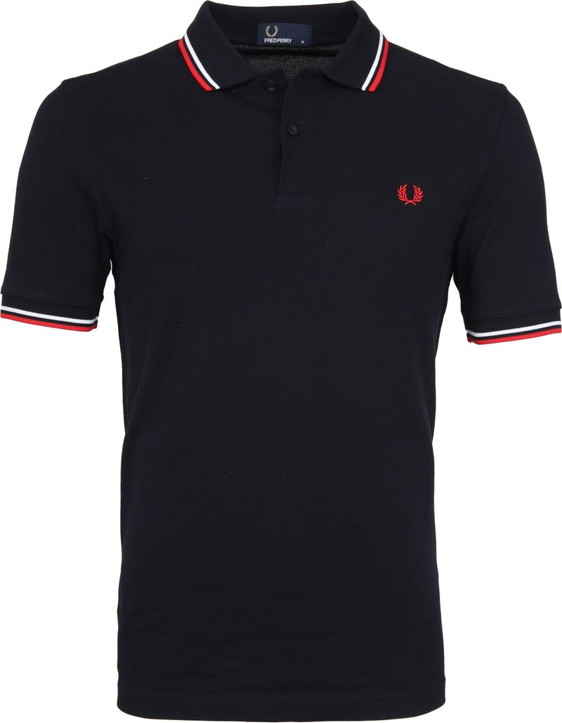 Fred Perry Polo Navy White Red