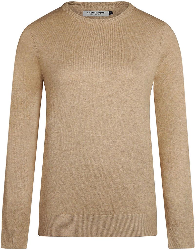 Steppin' Out Damestrui Cotton Cashmere Beige