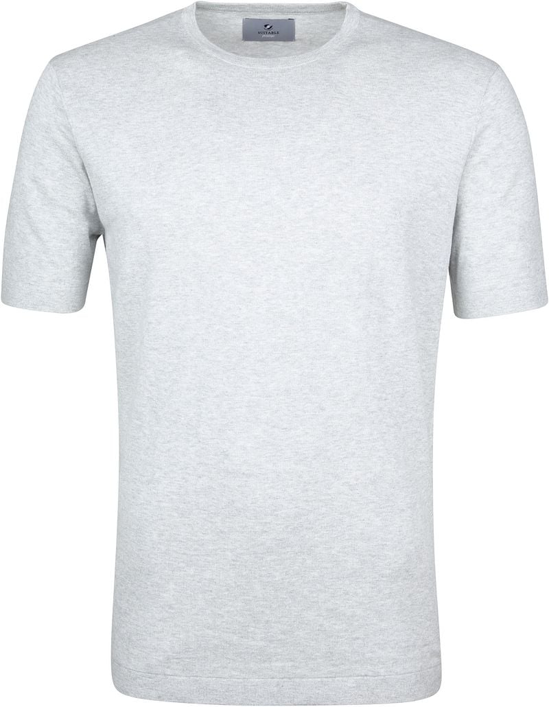 Suitable Prestige T-shirt Tricoté  Gris taille L
