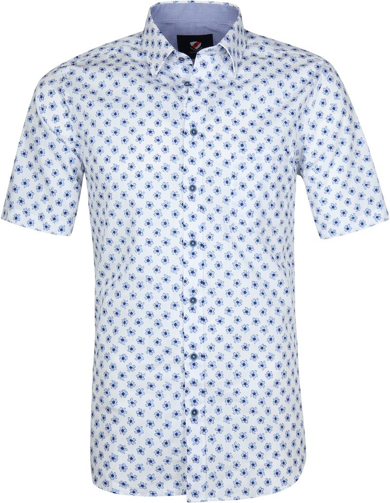 Suitable Chemise Fleurs Clair  Blanc Bleu taille M