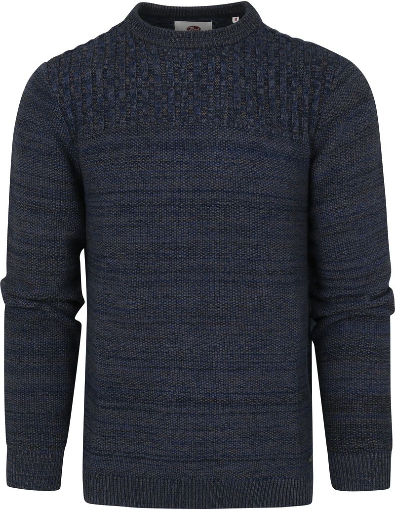 Petrol Sweater Mélange Bleu Bleu foncé taille M