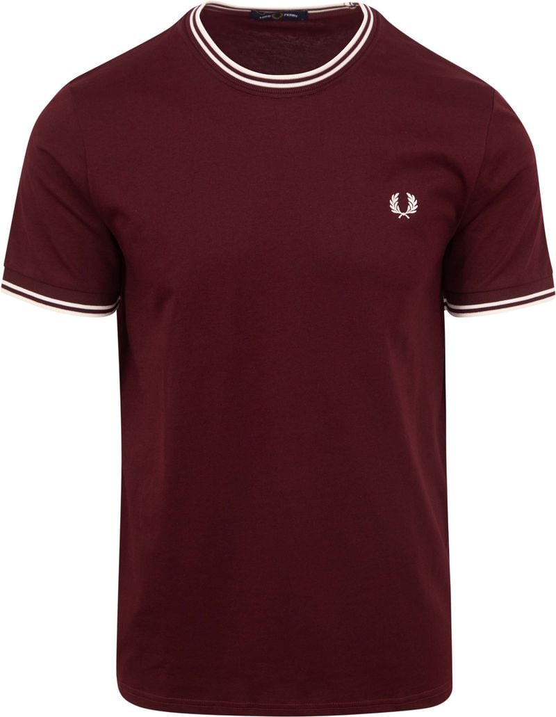 Fred Perry Twin Tipped T-shirt Bordeaux
