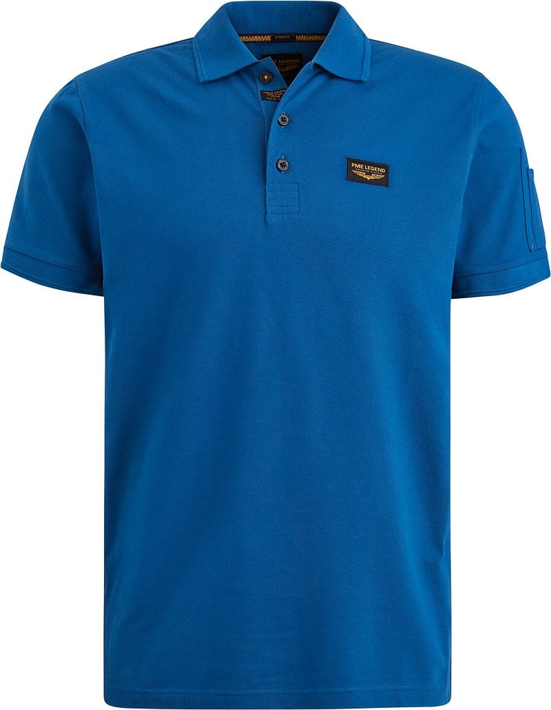 PME Legend Poloshirt Trackway Kobaltblau - Größe L günstig online kaufen