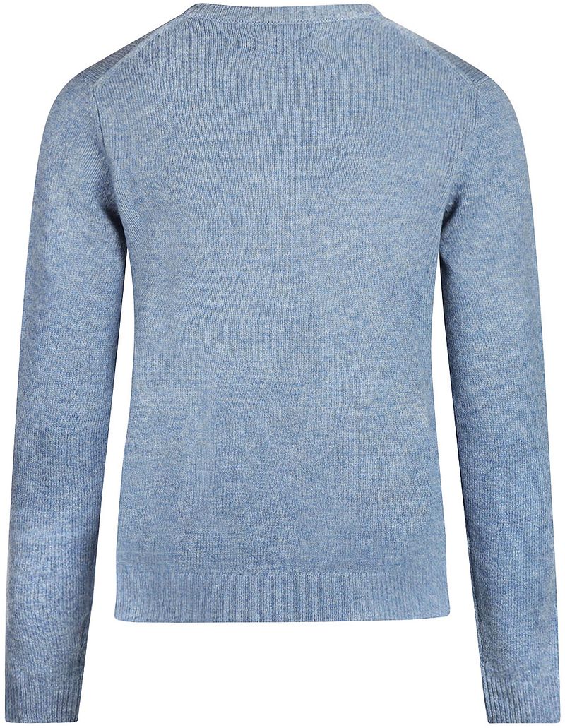 Steppin' Out Damestrui V-hals Lamswol Lichtblauw