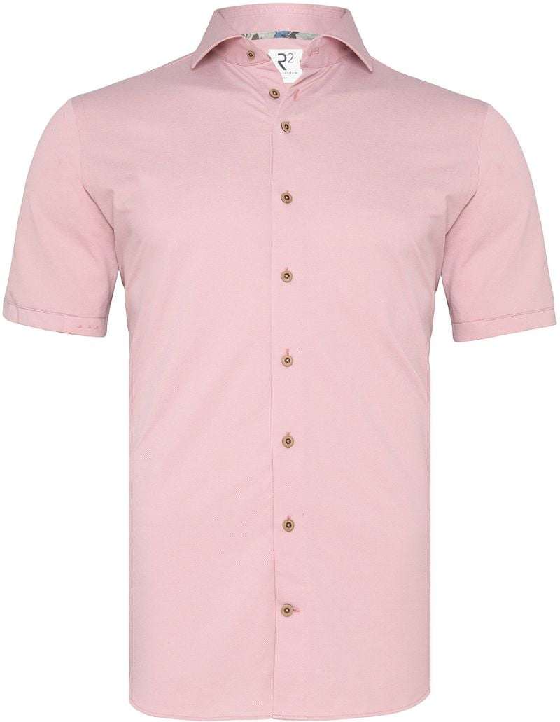 R2 Japanese Knitted Short Sleeve Hemd Rosa - Größe 3XL günstig online kaufen