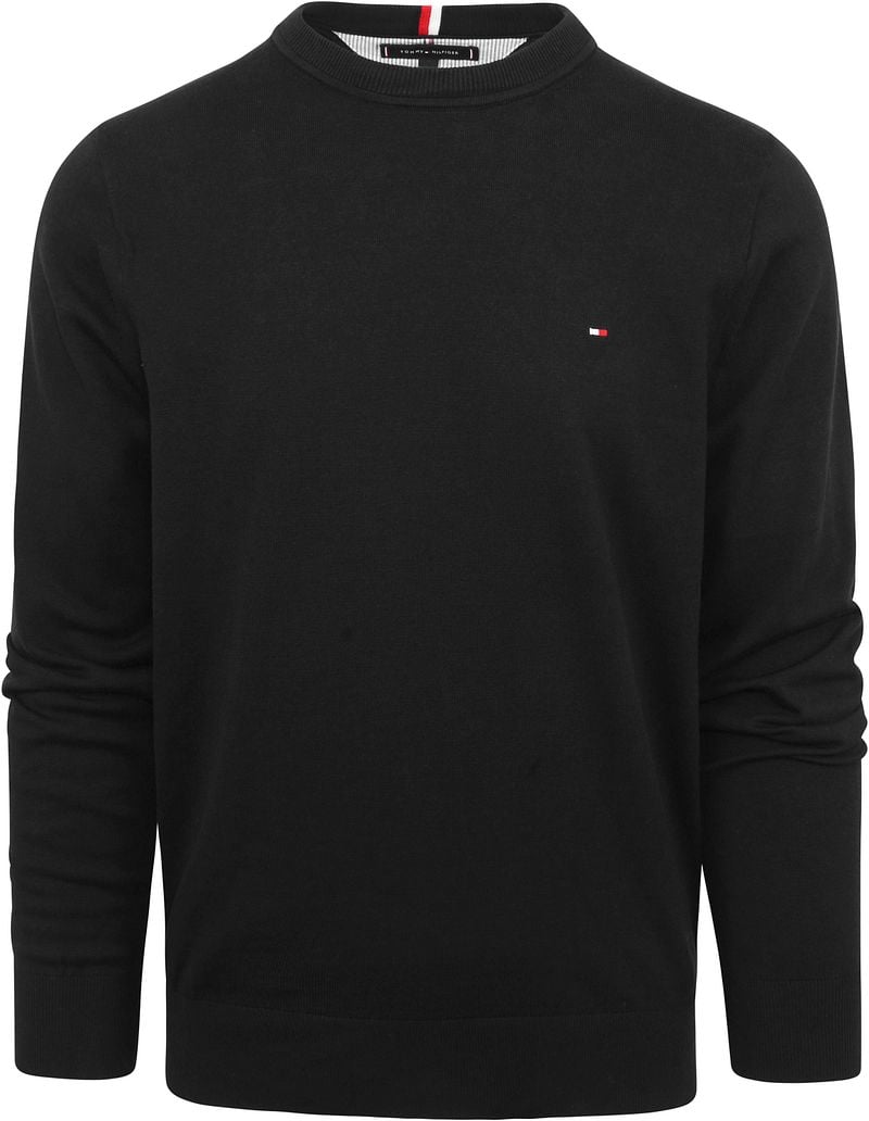 Tommy Hilfiger Pullover Rundhals Schwarz - Größe XXL günstig online kaufen