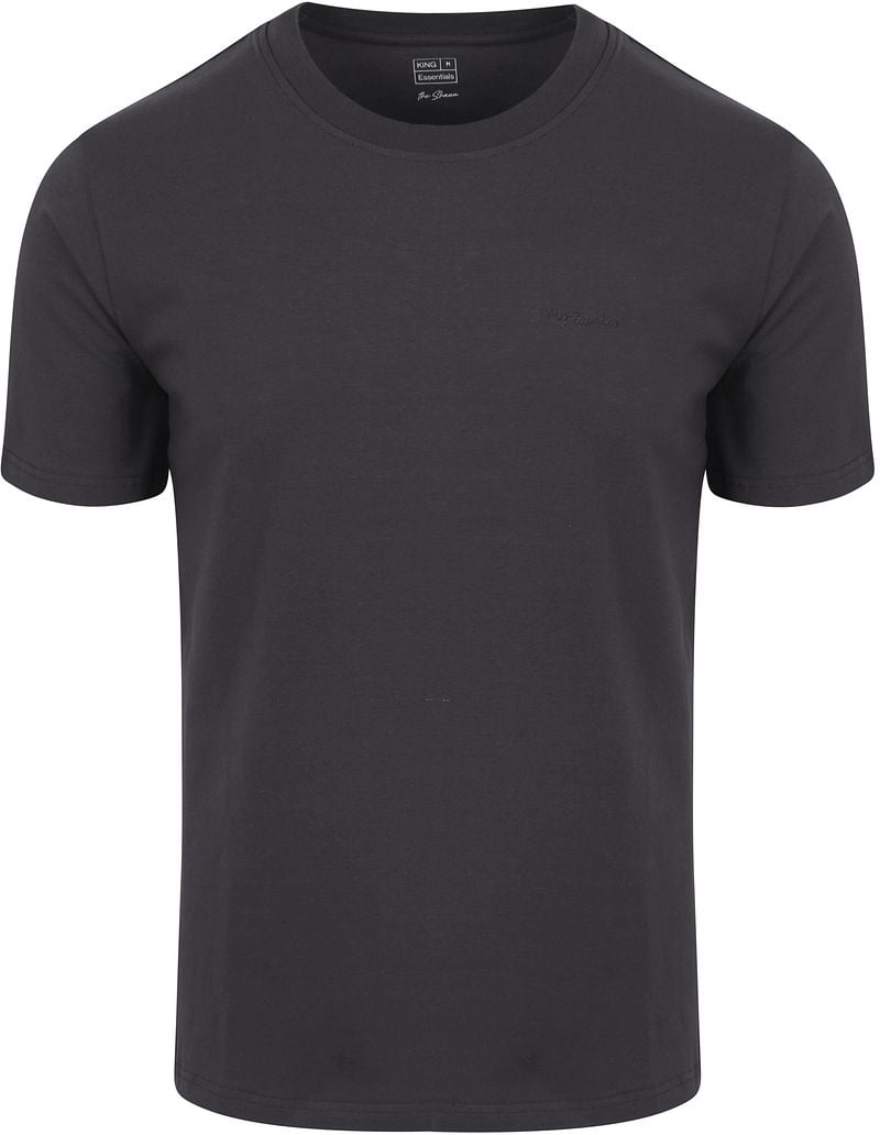 KING Essentials The Shawn T-Shirt Antraciet