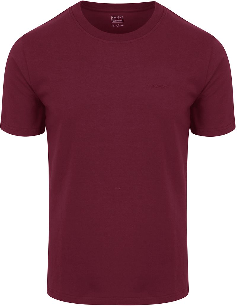 King Essentials The Shawn T-Shirt Burgundy - Größe M günstig online kaufen