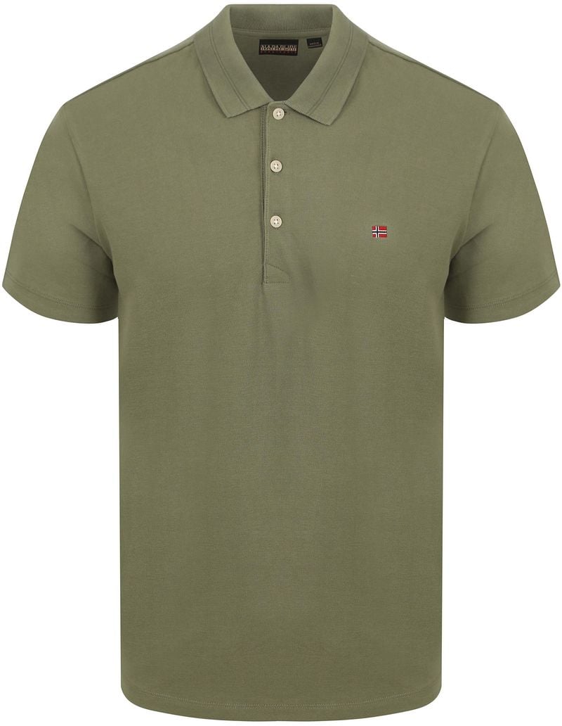 Napapijri Ealis Poloshirt Olivgrün - Größe L günstig online kaufen