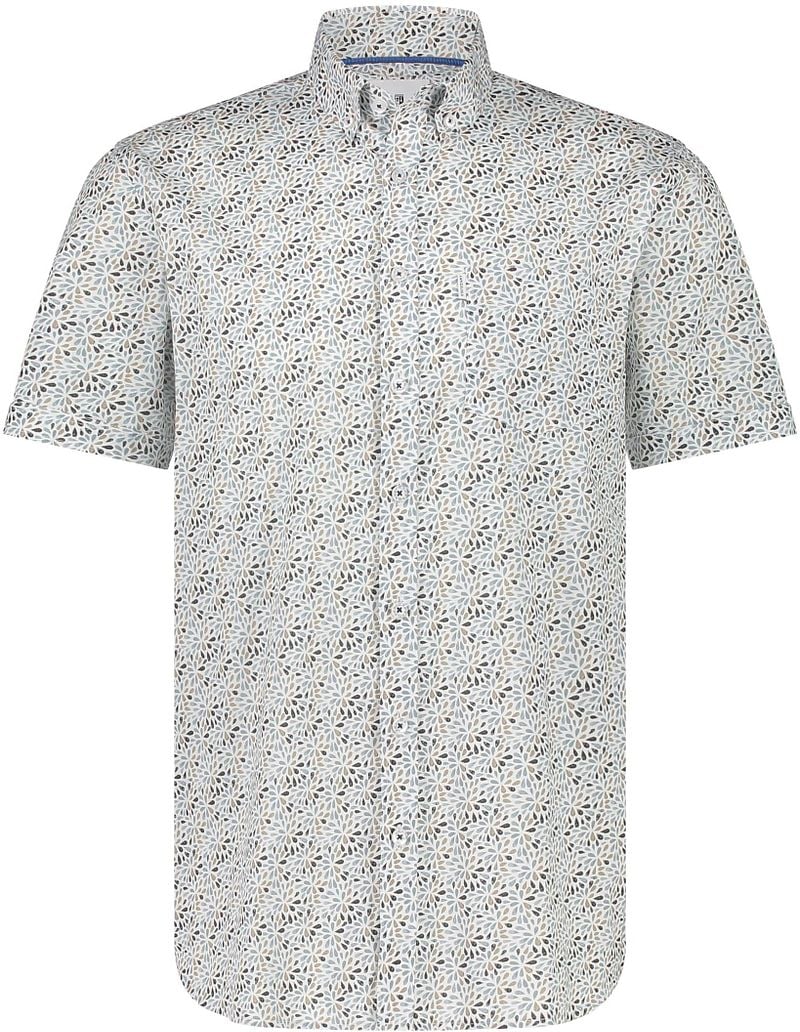 State Of Art Short Sleeve Hemd Druck Blau - Größe XL günstig online kaufen