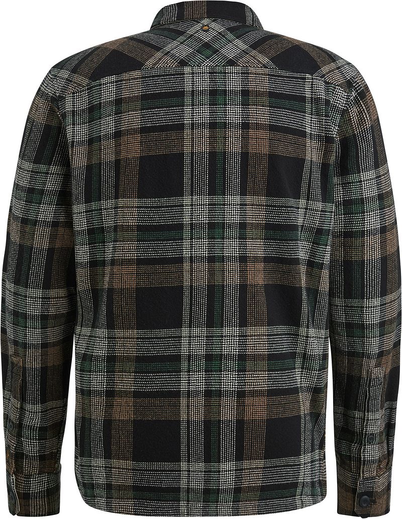 PME Legend Overshirt Ruit Zwart Grijs