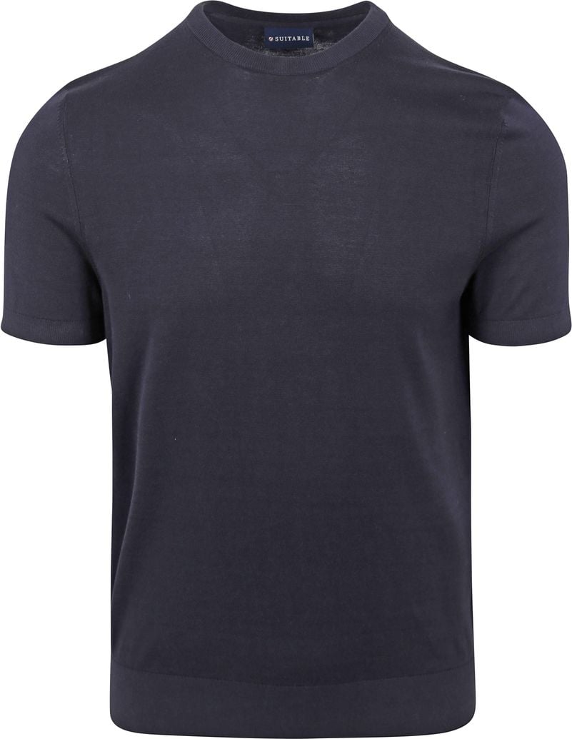 Suitable Knitted T-shirt Navy