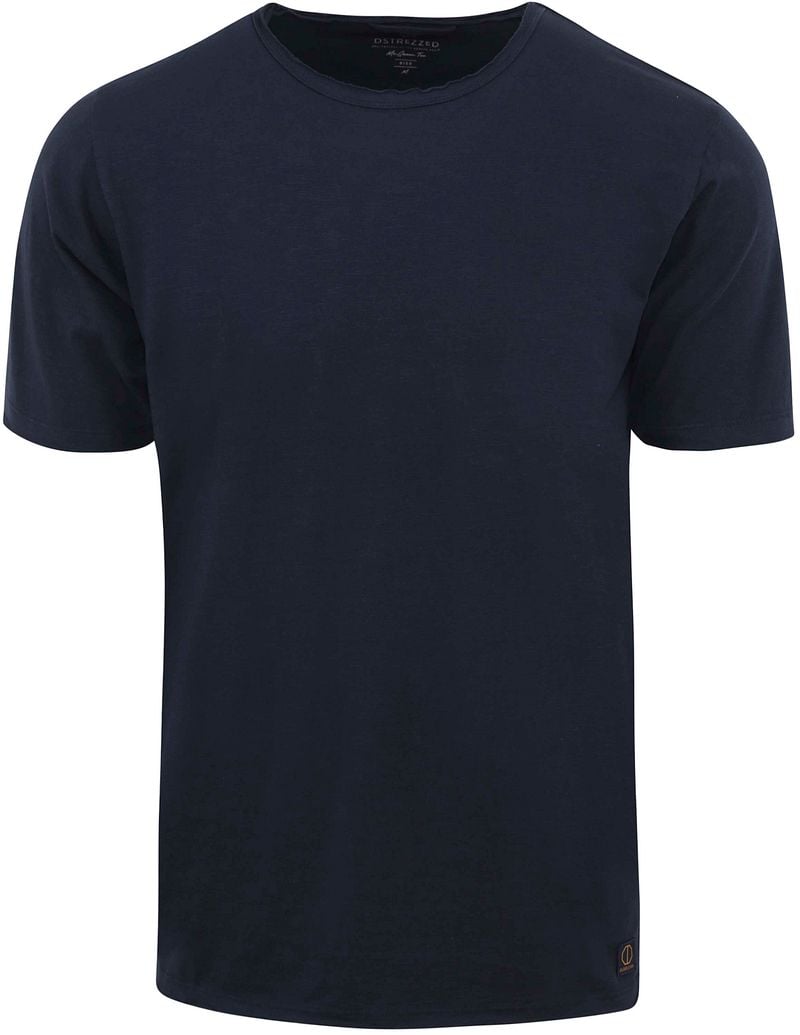 Dstrezzed Mc Queen T-shirt Melange Donkerblauw