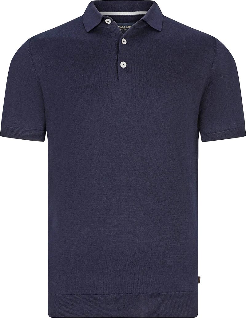 Cavallaro Donkerblauw poloshirt korte mouw Blue Heren