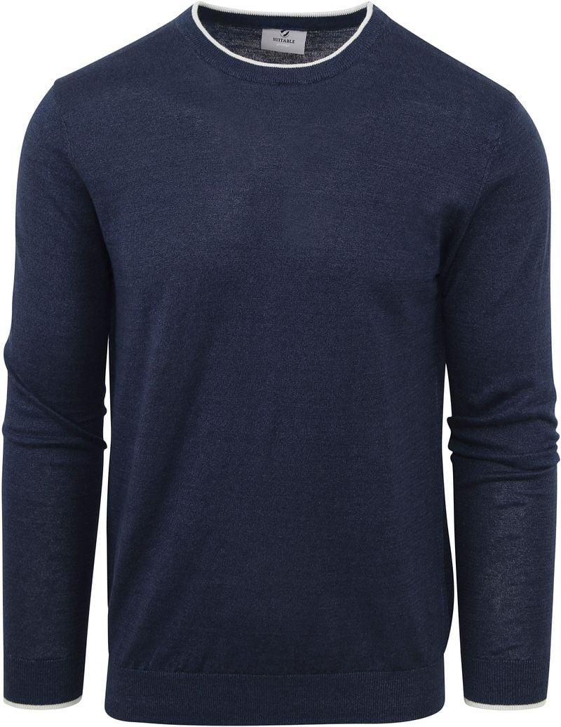 Suitable  Pullover O-Ausschnitt Johan Navy - Größe XL günstig online kaufen