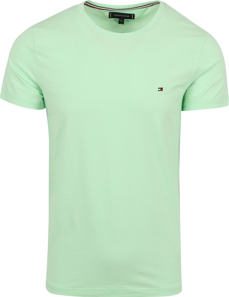 Tommy Hilfiger Slim fit T-shirt met logostitching