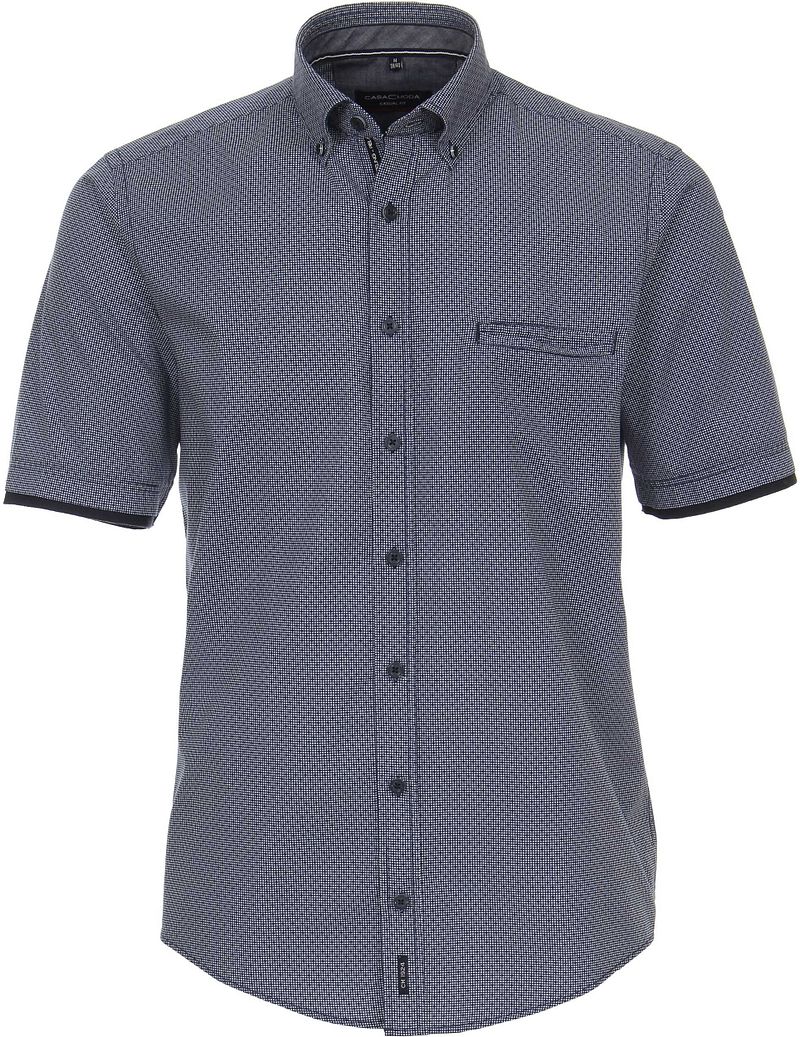 Casa Moda Chemise MC Impression Foncé Bleu Bleu foncé taille M